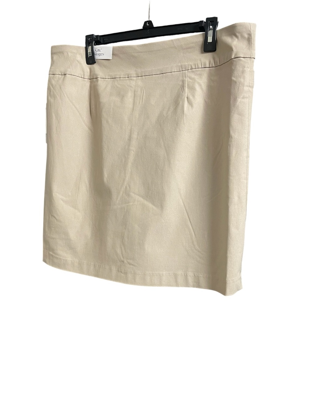 KIM ROGERS MILLENNIUM SKORT WOMENS MINI SKIRT TUMMY CONTROL CREAM COLOR SIZE 18* - Picture 2 of 13